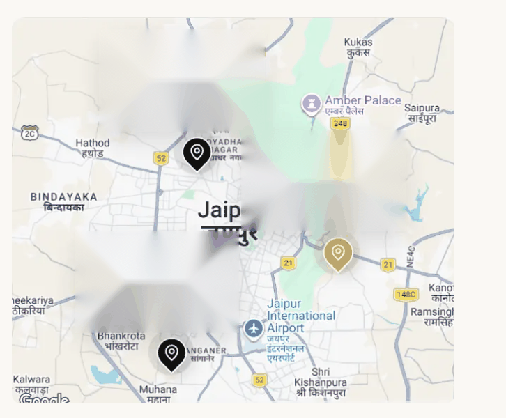 Animated map of Jaipur